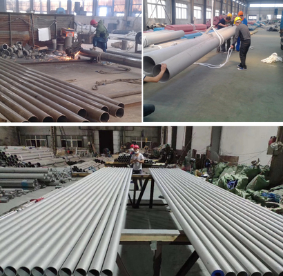 BA 2B NO.1 NO.3 বৃত্তাকার স্টেইনলেস স্টীল পাইপ NO.4 8K HL 1-12m