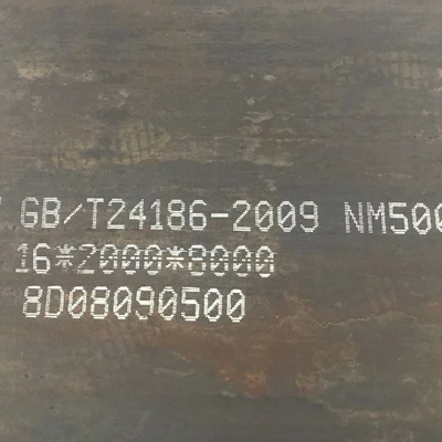 ঘর্ষণ প্রতিরোধী পরিধান ইস্পাত প্লেট Nm450 শীট 120mm